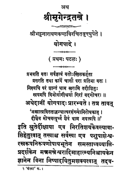 Мригендра тантра